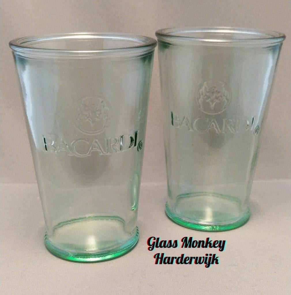 Bacardi mojita glazen., Ophalen of Verzenden, Zo goed als nieuw, Borrel- of Shotglas