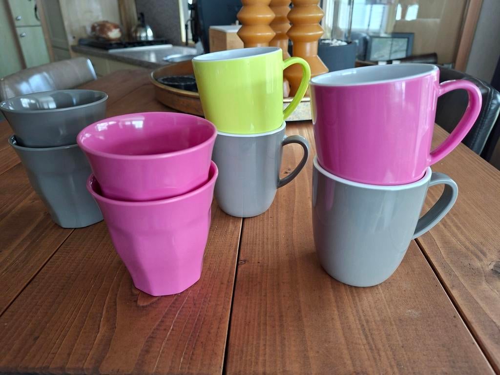 Camping Melamine servies, Ophalen of Verzenden, Zo goed als nieuw
