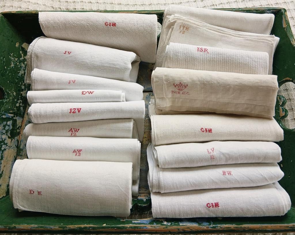 15 oude keuken doeken, Ophalen of Verzenden