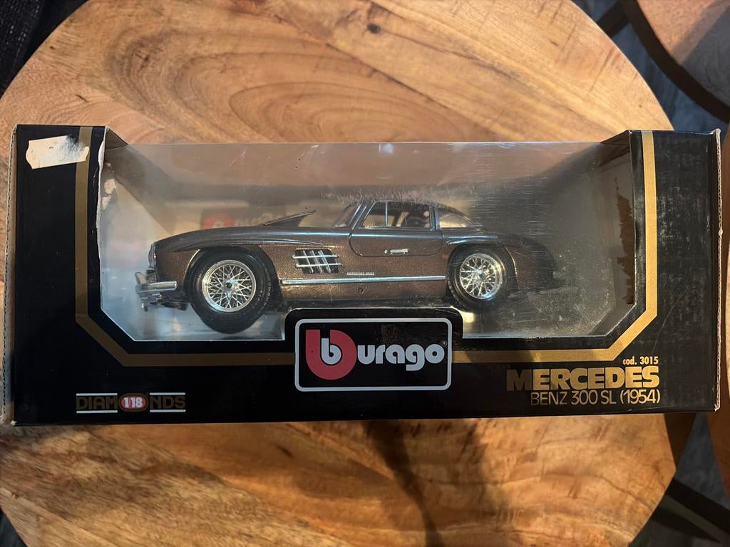 Burago Mercedes Benz 300 SL (1954) - Diecast 1:18, Ophalen, Zo goed als nieuw, Auto, Bburago