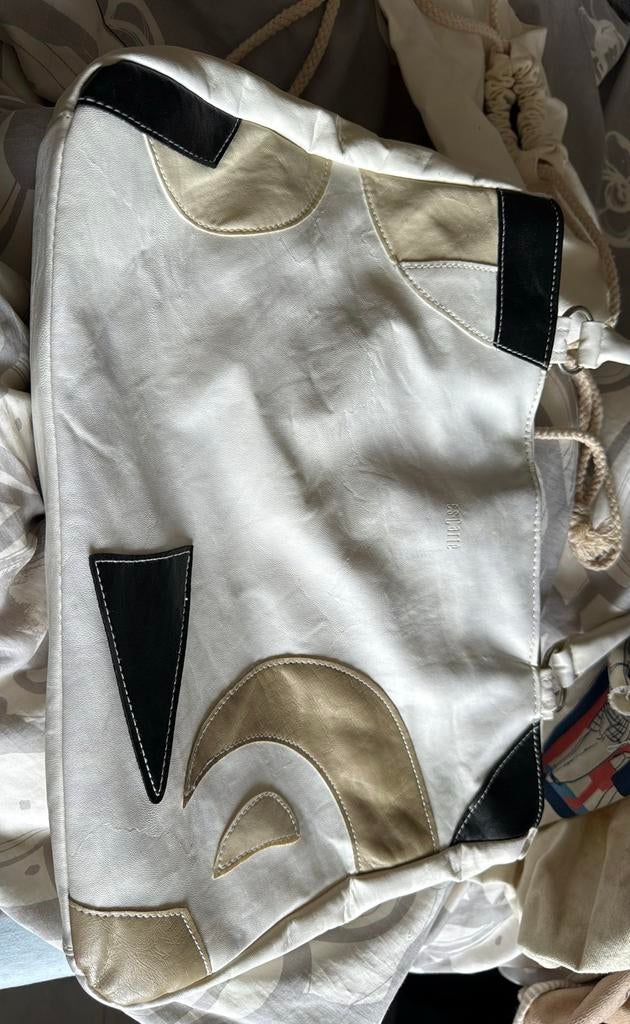 Schoudertas korte band wit, Ophalen of Verzenden, Gebruikt, Wit