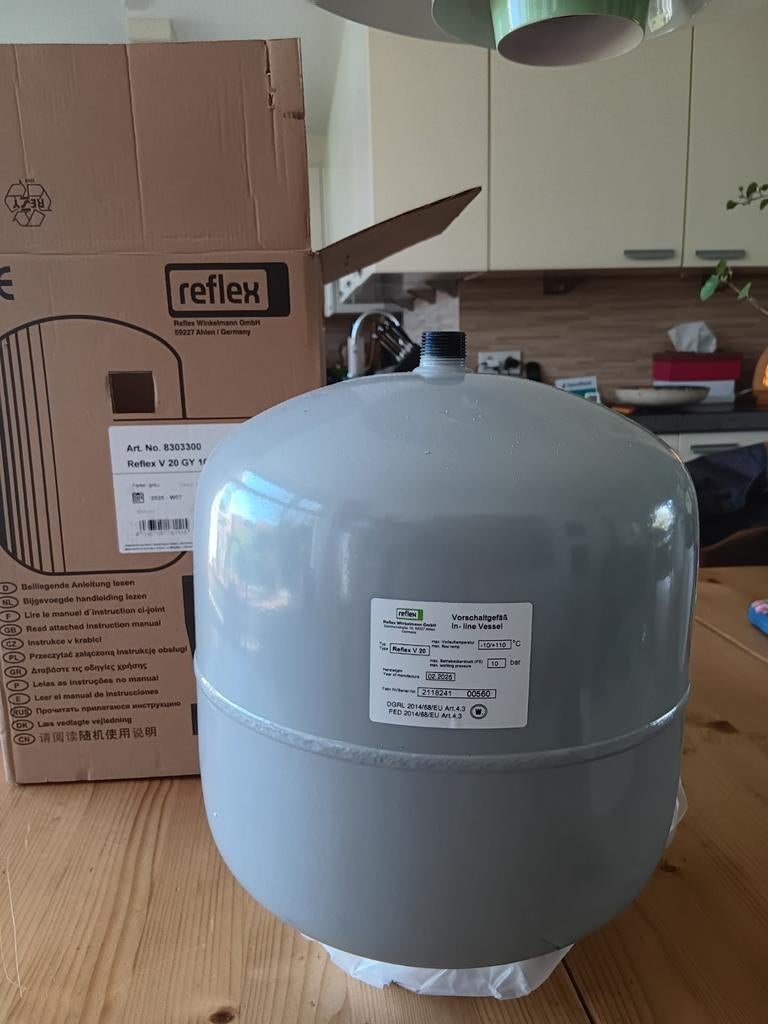 3x Reflex 20L buffervaten nieuw, Ophalen of Verzenden