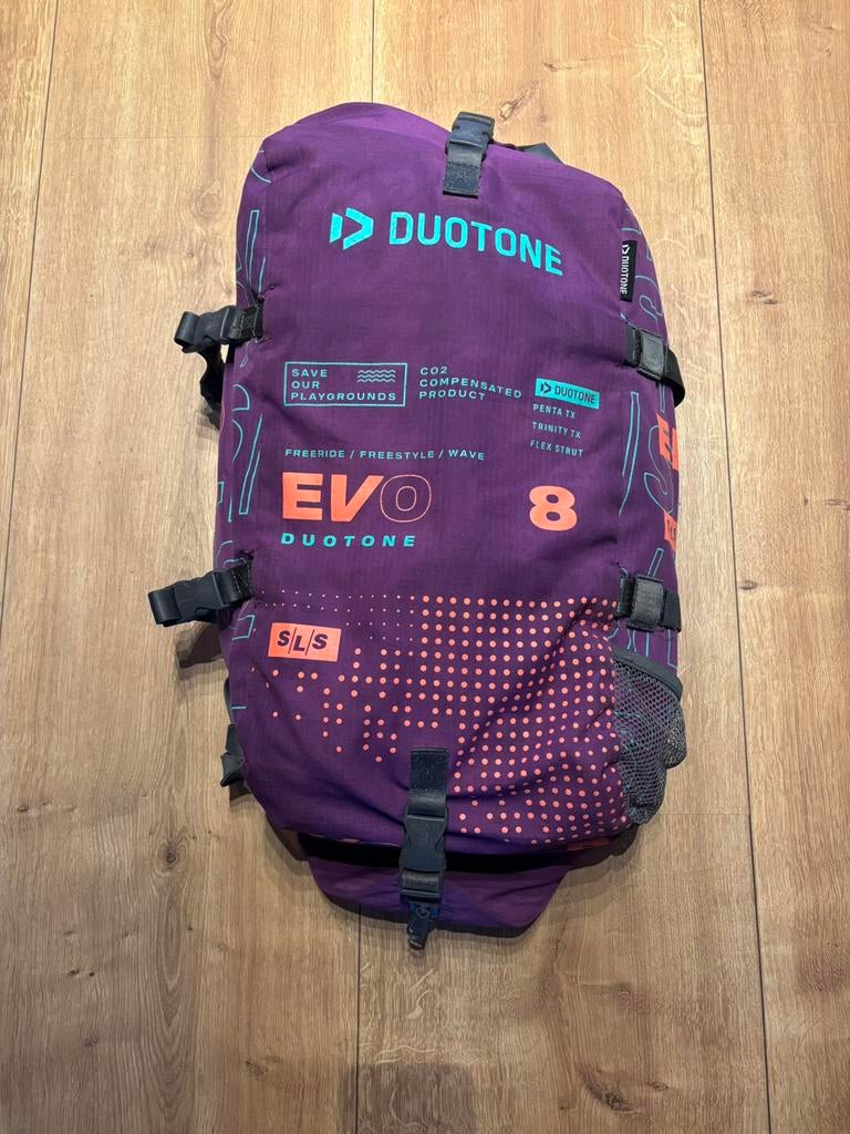 Duotone Evo SLS 2024 8m, Gebruikt, 8 m², Geen board, Ophalen of Verzenden