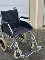 Inklapbare Duwrolstoel volrubber antilek banden, Afhalen Almere €59,00 verzending mogelijk, Gebruikt, Transport rolstoel, Duwrolstoel