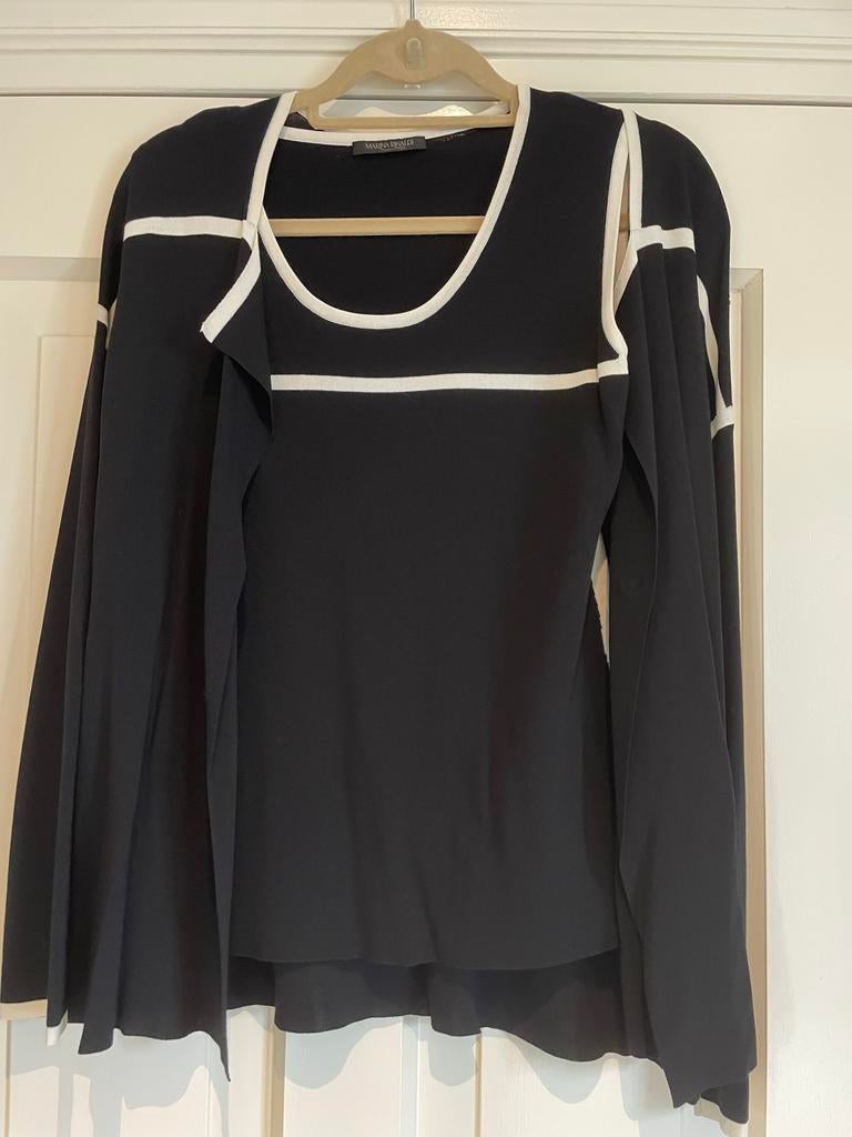 Twinset Marina Rinaldi zwart wit, Kleding | Dames, Maat 38/40 (M), Zwart, Ophalen of Verzenden, Lange mouw