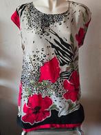 M&S Mode Dames jurk met Bloemen- en Dierenprint maat 40, Kleding | Dames, Maat 38/40 (M), Wit, Ophalen of Verzenden, Onder de knie