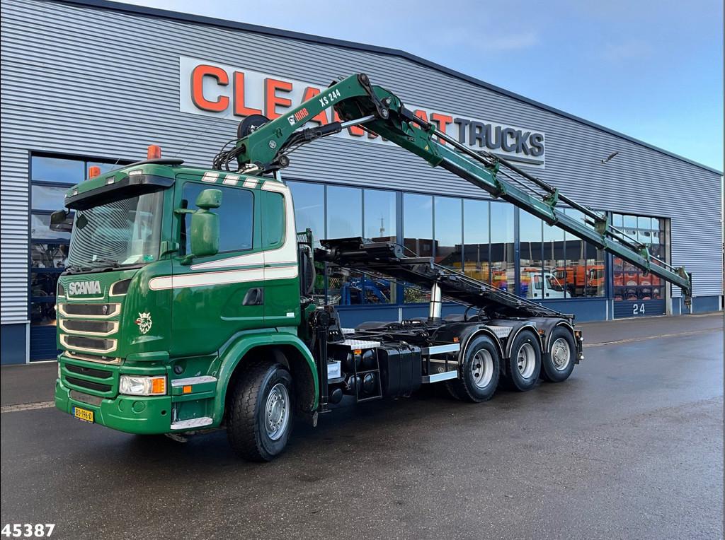 Scania G 490 8x4 Euro 6 Hiab 24 Tonmeter laadkraan, Automaat, Parkeercamera, Euro 6, Scania