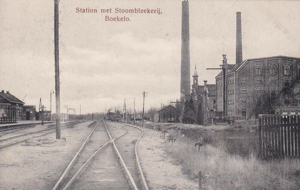 Boekelo, Station, Fabriek., Verzenden, 1920 tot 1940, Gelopen, Overijssel