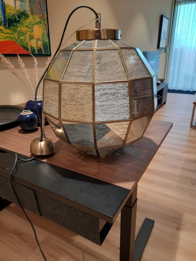 Hanglamp, Ophalen, Loberon tauves hanglamp, Zo goed als nieuw, Glas