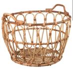 Mand rotan, Huis en Inrichting, Woonaccessoires | Schalen en Manden, Ophalen, Zo goed als nieuw, Rond, Riet