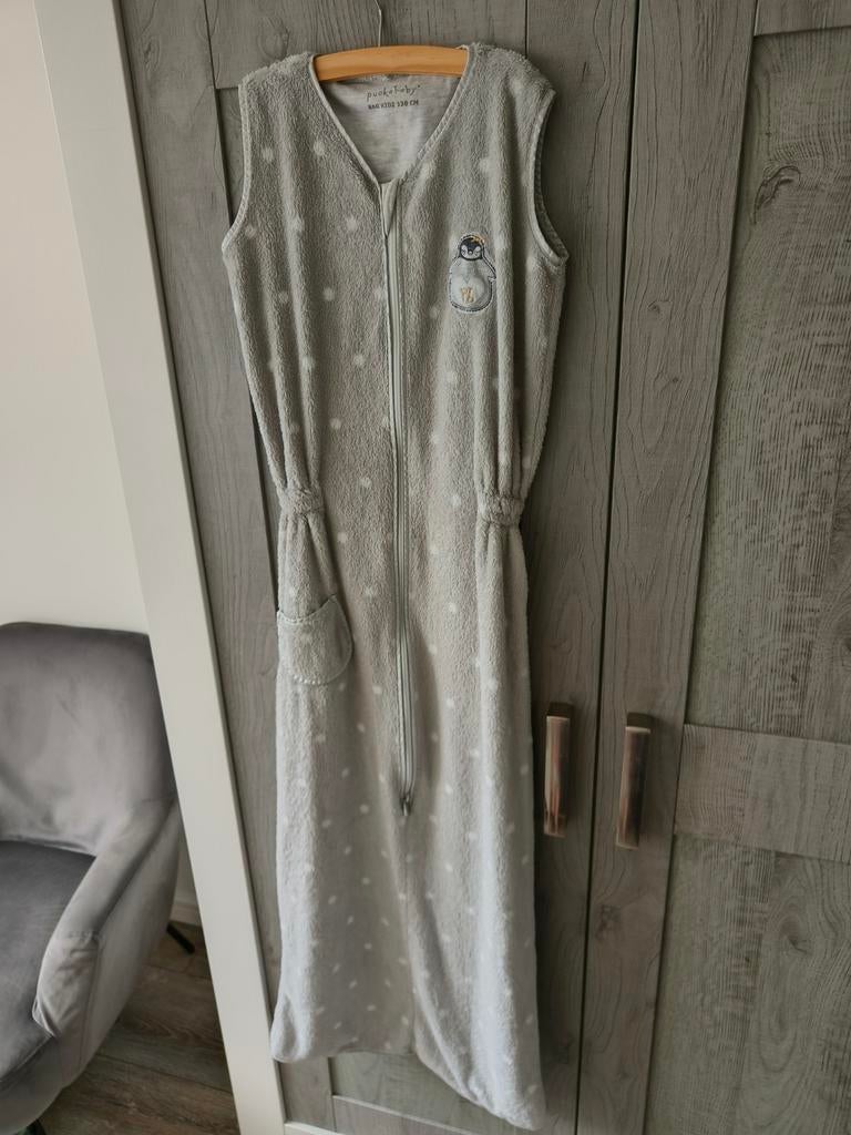 Puckababy Slaapzak Bag Kidz 130 cm Grijs met Pinguïn zgan, Kinderen en Baby's, Dekens, Slaapzakjes en Inbakerproducten, Ophalen of Verzenden