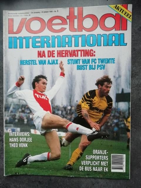 Voetbal International, 23e  jaargang, nr. 3, 1988, Ophalen, Gebruikt, Overige binnenlandse clubs, Boek of Tijdschrift