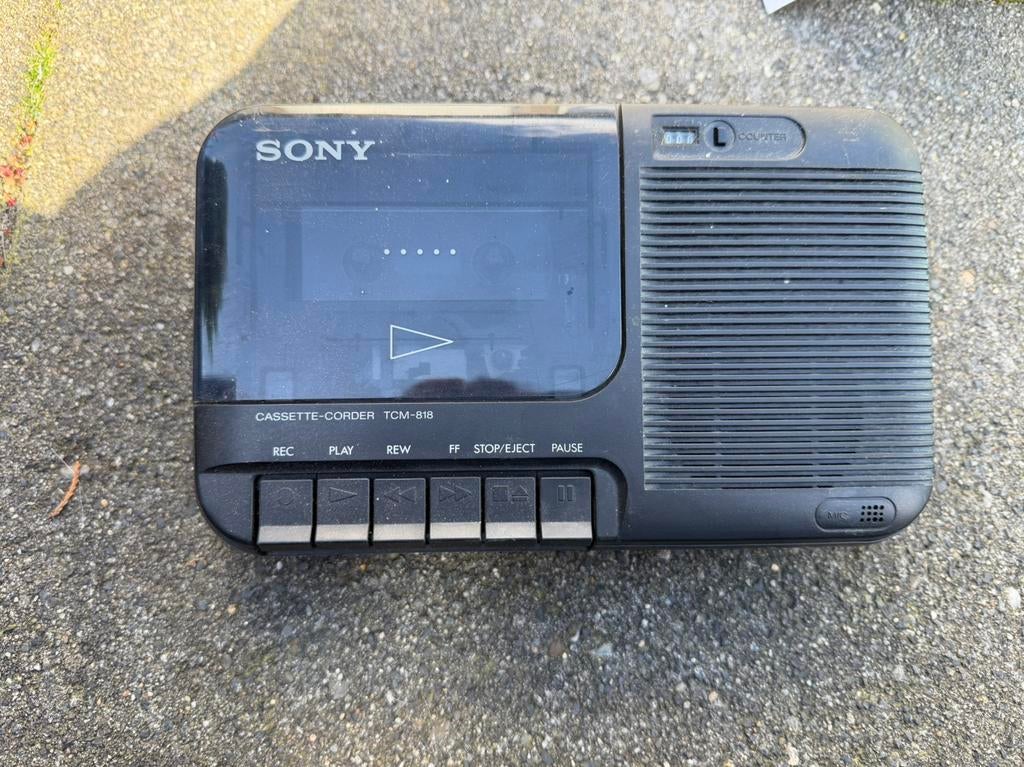 Sony cassette recorder TCM-818, Audio, Tv en Foto, Radio's, Ophalen, Zo goed als nieuw