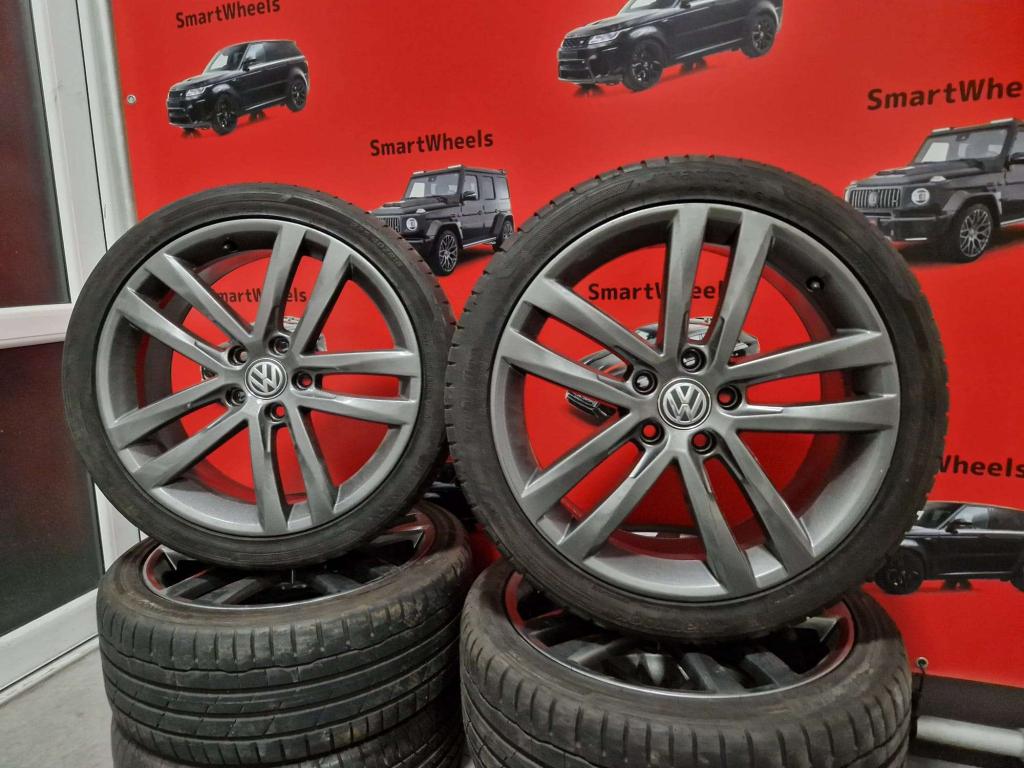 18 inch ORIGINEEL VOLKSWAGEN R-LINE SALVADOR CADDY VELGEN, Niet ingevuld, 18 inch, Banden en Velgen, Niet ingevuld