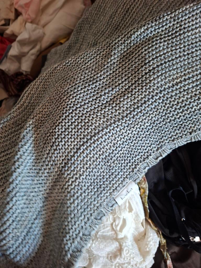 Baby deken koeka grijs gemeleerd, Ophalen of Verzenden, Nieuw, 100 cm of meer, Deken