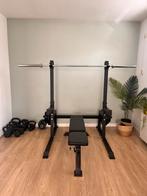 Complete HomeGym / Squat Rack set, Sport en Fitness, Ophalen, Zo goed als nieuw, Rug, Krachtstation