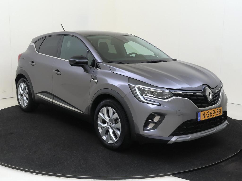 Renault Captur 1.6 E-Tech Hybrid 145 Intens | Pack Easy Link, Auto's, Parkeersensor, Stof, Gebruikt, 715 kg