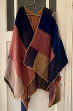 Kleurrijke Patchwork Omslagdoek - Bruin, Blauw, Zwart, Ophalen of Verzenden, Gedragen