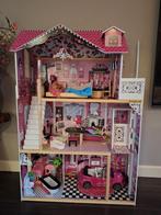 KidKraft Amelia Poppenhuis Roze Wit - 120cm hoog, Ophalen, Zo goed als nieuw, Poppenhuis