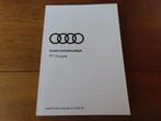 Nieuw instructieboek Audi TT Coupe 11-2017 incl. audio/navi, Ophalen of Verzenden