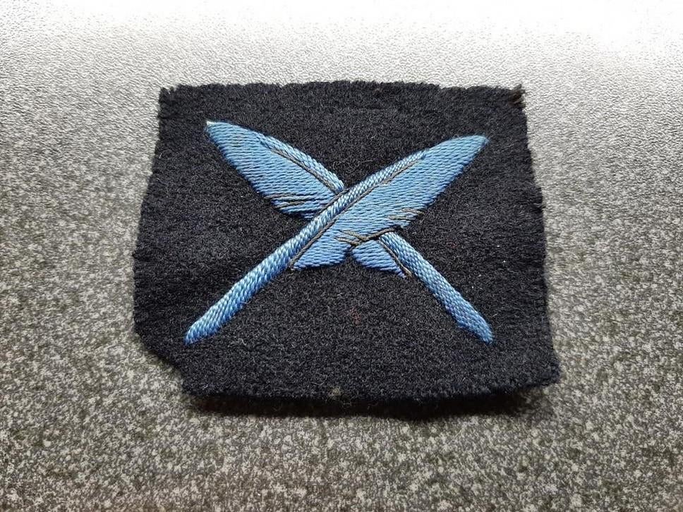 KM -  Marva   -  schrijver. / Nederland., Verzamelen, Ophalen of Verzenden, Marine, Nederland, Embleem of Badge