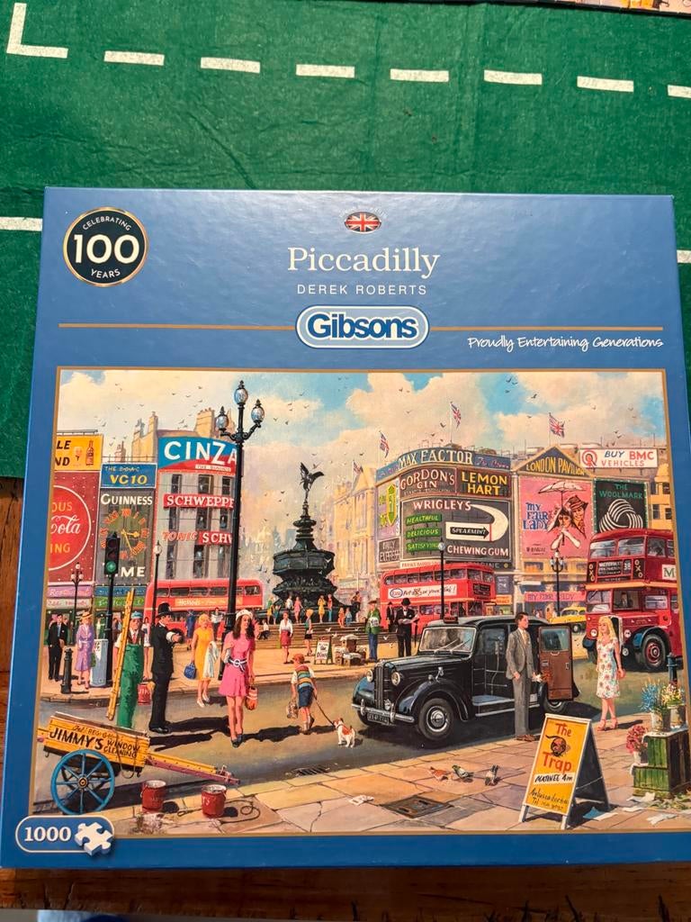 Gibsons puzzel 1000 stukjes, Ophalen, 500 t/m 1500 stukjes, Zo goed als nieuw