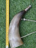 Oude Jachthoorn - Decoratief of voor Signalen, Ophalen of Verzenden, Gebruikt, Koperblazer