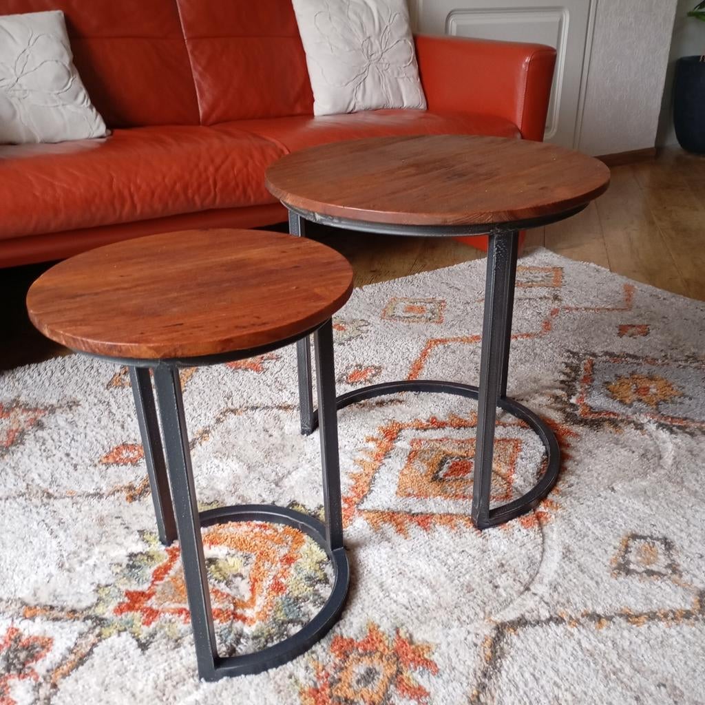 1 set Bodhi bijzettafeltjes van 2 stuks, Ophalen, 60 tot 90 cm