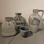 Set handgemaakte vazen en kopje, Ophalen, Zo goed als nieuw, Overige kleuren, Minder dan 50 cm