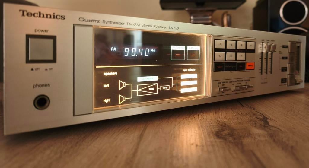 Vintage 1984 Technics SA-150 Stereo Receiver ONDERHOUD GEHAD, Ophalen, Minder dan 60 watt, Overige merken