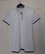 Wit met Donkerblauw Poloshirt met Korte mouwen, Maat 38/40 (M), Wit, Ophalen of Verzenden, Fitness of Aerobics
