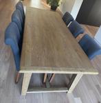 Rofra Eettafel Eikenhout, Ophalen, Eikenhout, 200 cm of meer, 50 tot 100 cm