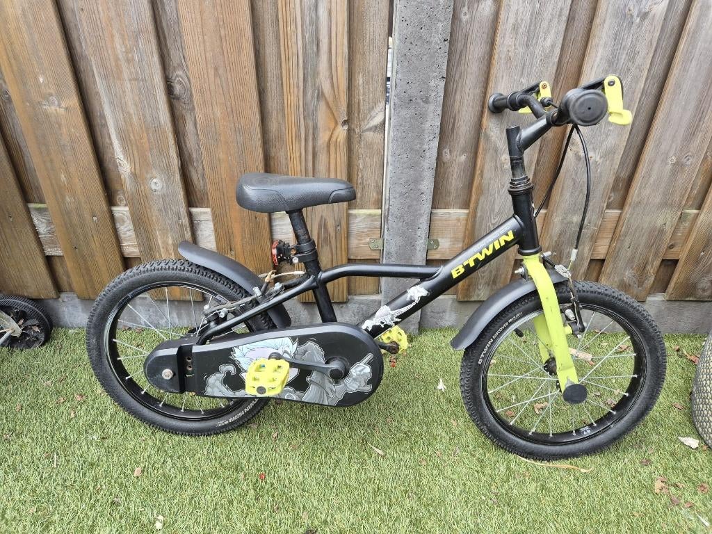 B'Twin 16 inch jongensfiets, Fietsen en Brommers, Fietsen | Jongens, Ophalen, Gebruikt, Handrem, BTWIN