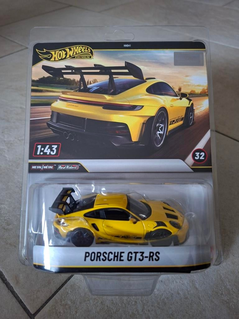 Hot Wheels Premium Porsche GT3-RS, Ophalen of Verzenden, Nieuw, Auto