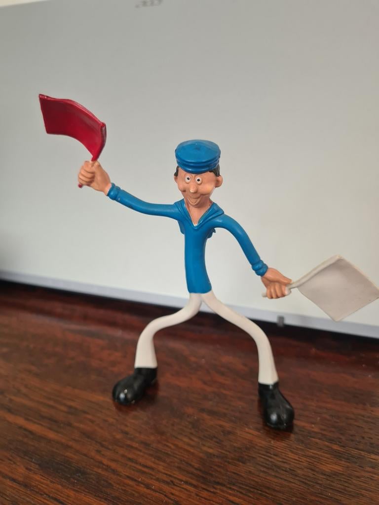 Vintage Matroos Flexibele Figuur met Vlaggen, Verzamelen, Poppetjes en Figuurtjes, Ophalen of Verzenden, Gebruikt