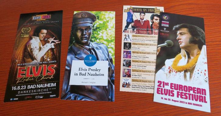 Elvis Presley folders Bad Neuheim Rock & Roll De King R&R, Verzamelen, Muziek, Artiesten en Beroemdheden, Nieuw, Boek, Tijdschrift of Artikel