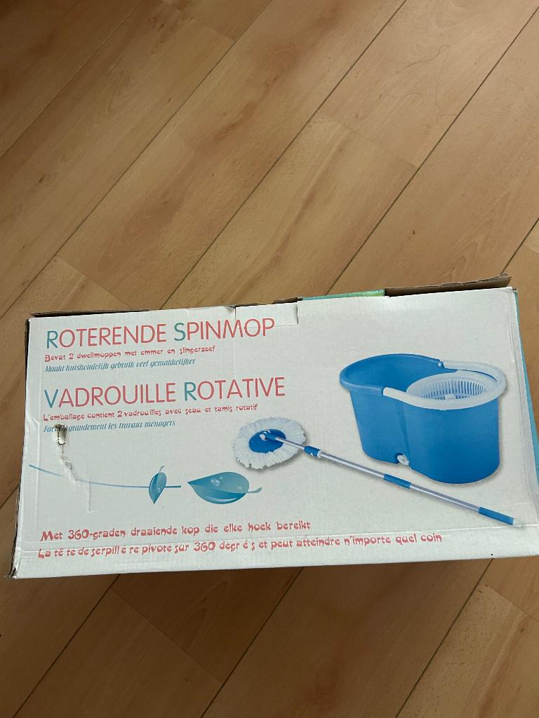 roterende spinmop, Ophalen, Mop of Dweil