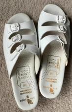 Witte sandalen, damessandalen sleehak; 38; Pro Pedo Naturfor, Wit, Nieuw, Sandalen of Muiltjes, Ophalen of Verzenden