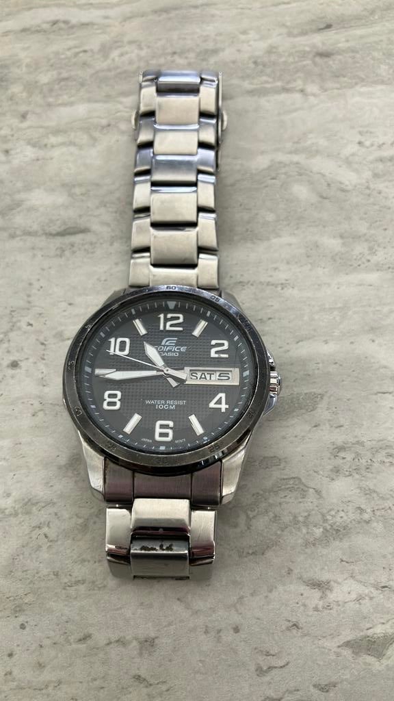 Edifice horloge, Ophalen of Verzenden, Zo goed als nieuw, Staal, Casio