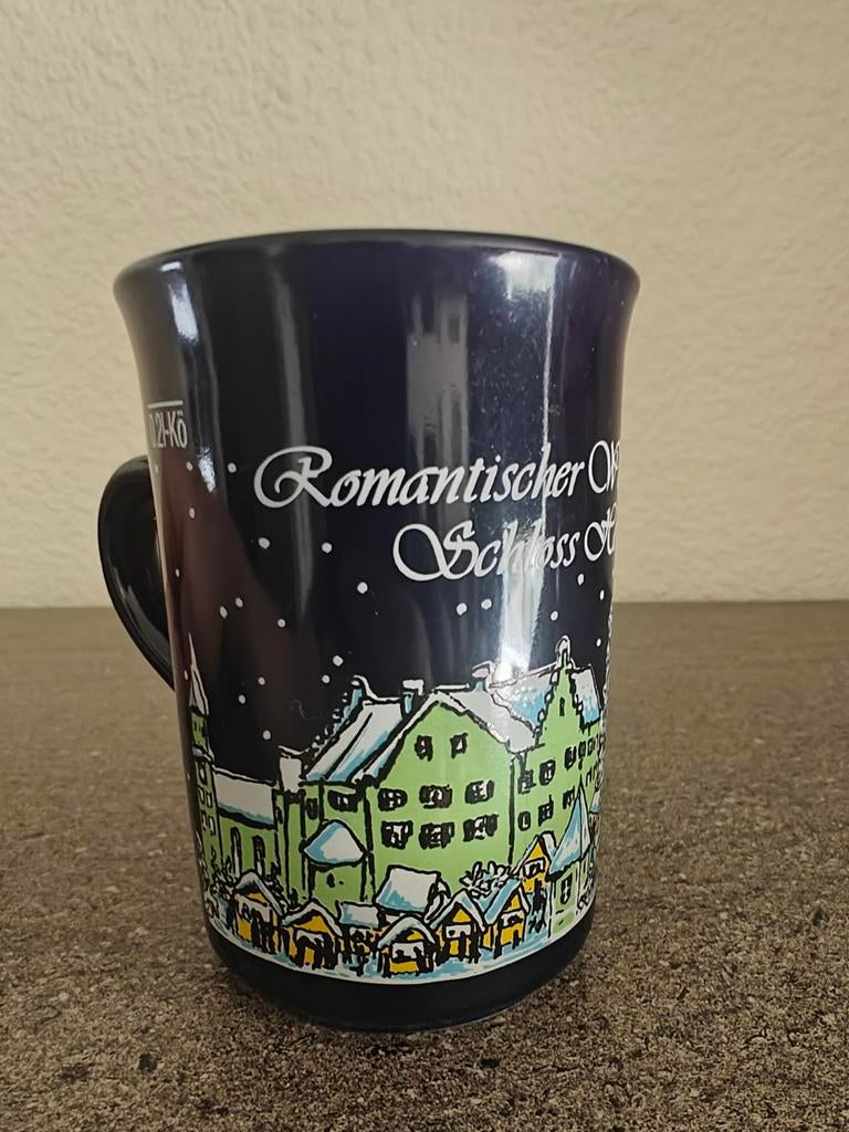 Kerst Glühwein Beker 'Romantischer Weihnachtsmarkt' 200ML, Diversen, Kerst, Ophalen of Verzenden, Zo goed als nieuw