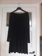 Diep zwart Yoek tuniek maat M (42-44)., Ophalen of Verzenden, Zo goed als nieuw, Zwart, Blouse of Tuniek