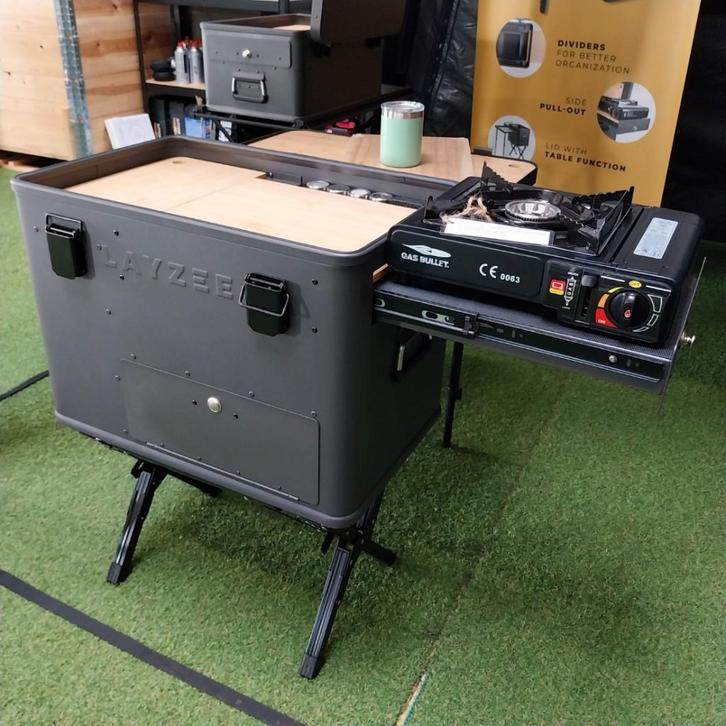 Kookbox / buitenkeuken (LAYZEE), Caravans en Kamperen, Kampeeraccessoires, Nieuw, Ophalen