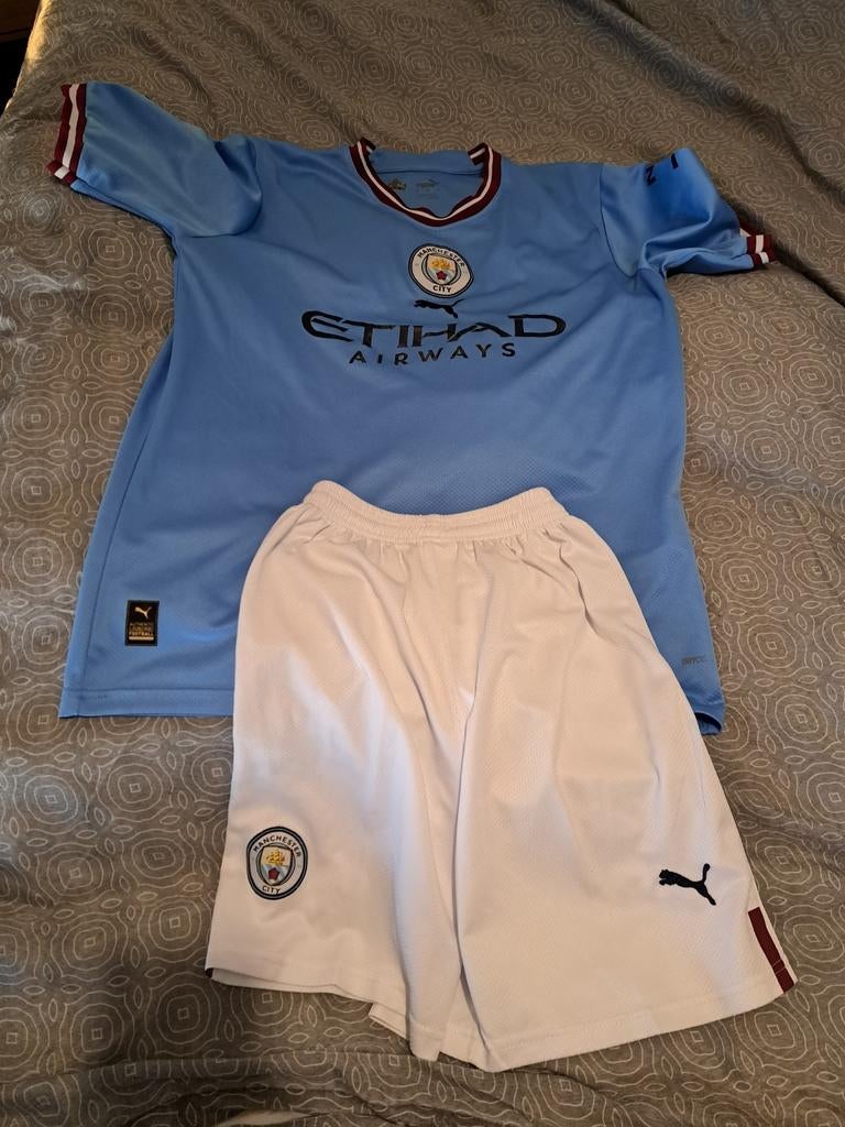 Manchester City tenue - Shirt XL & Broekje M, Maat XL, Ophalen of Verzenden, Gebruikt, Set
