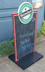 Heineken stoepbord, dubbelzijdig krijtbord of reclamebord, Verzamelen, Biermerken, Ophalen, Gebruikt, Reclamebord, Plaat of Schild