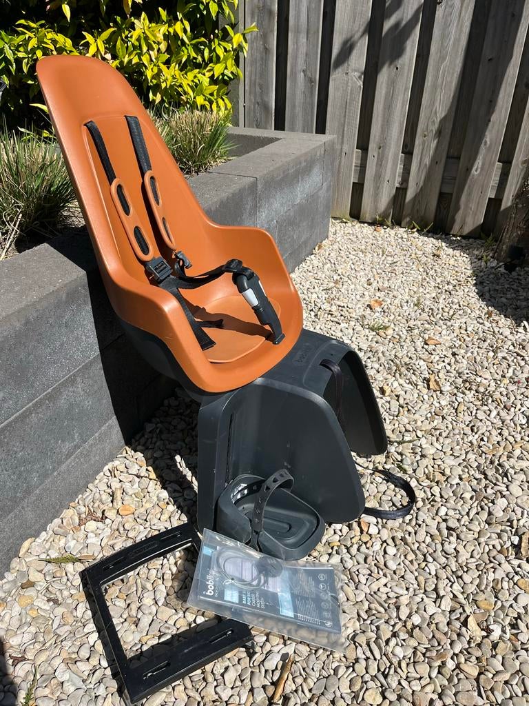 Bobike One Maxi achterzitje bruin, Fietsen en Brommers, Fietsaccessoires | Fietsstoeltjes, Ophalen of Verzenden, Gebruikt