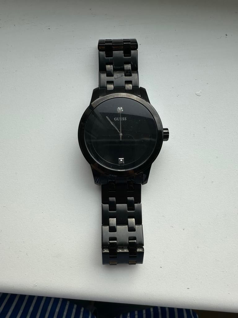 Guess horloge, Sieraden, Tassen en Uiterlijk, Ophalen of Verzenden, Zo goed als nieuw, Staal, Guess