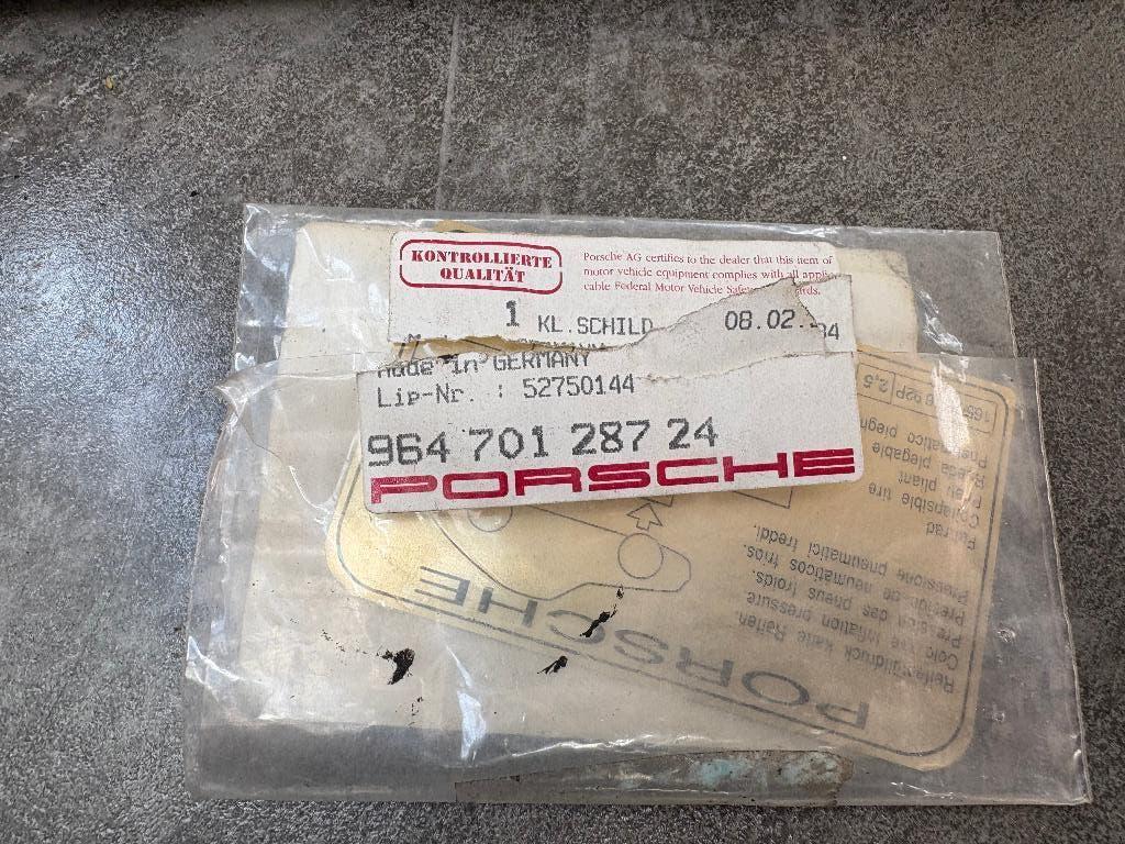 Sticker 'bandenspanning' Porsche 964 Turbo-Look, 96470128724, Ophalen of Verzenden