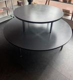 Presentatietafel 2 niveaus, donkergrijs Ø150 en Ø100 cm, Ophalen, Gebruikt, Rond, 75 cm of meer