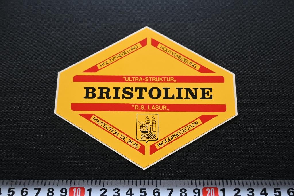 sticker houtveredeling BRISTOLINE ultra struktur ds lasur, Verzamelen, Ophalen, Zo goed als nieuw