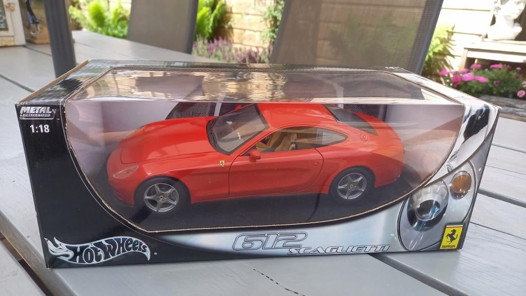 Ferrari 612 Scaglietti, Ophalen of Verzenden, Zo goed als nieuw, Hot Wheels